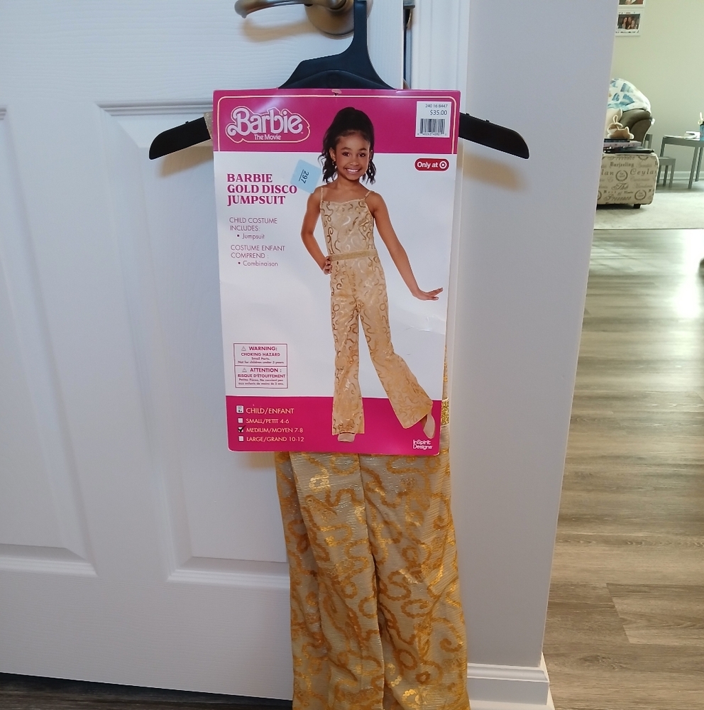 Barbie Glamorous Gold Jumpsuit Costume